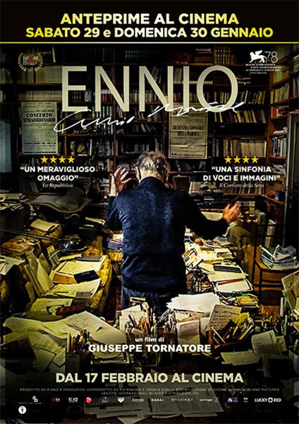 Ennio - Storia di Ennio Morricone, ritratto del musicista e dell'uomo più amato del Novecento. Un film presentato alla 78esima mostra del Cinema di Venezia