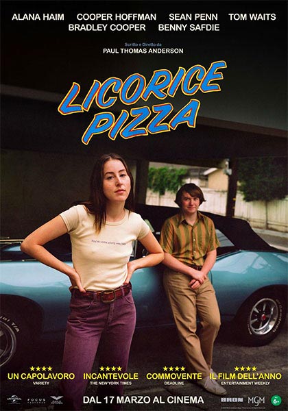 Licorice Pizza -film a 5 stelle in prima visione