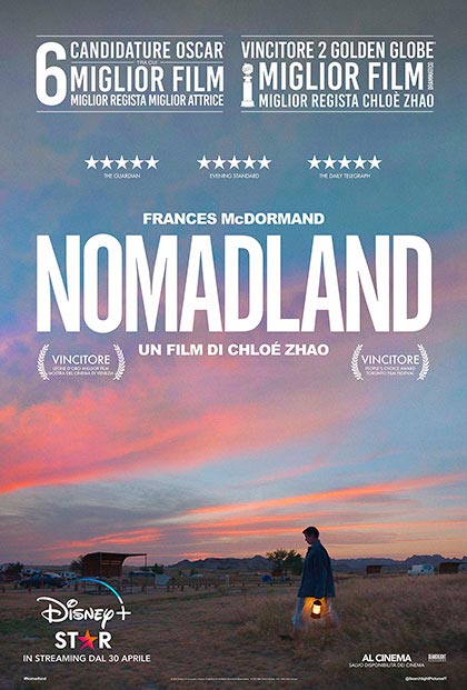 Nomadland (vincitore 3 premi oscar, 2 golden globe e festival 2020)